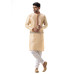 All Over Thread Work Pattern With Contrast Color Border Neck Design Men Punjabi (NS85)